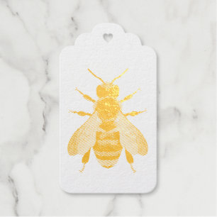 Étiquettes Cadeaux Abeille de style antique - Inspiré Vintage