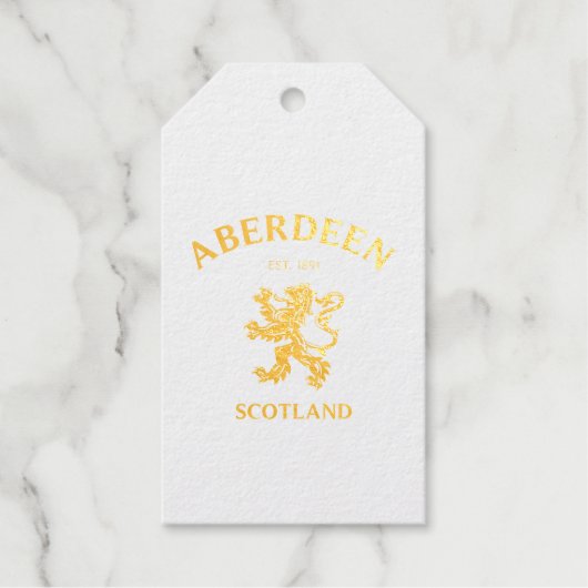 ÉTIQUETTES CADEAUX ABERDEEN (Recto)
