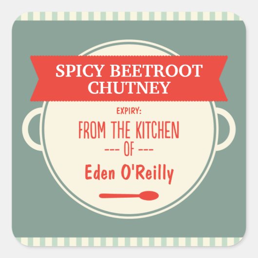 Étiquettes cadeaux alimentaires vintages - Noël (Devant)