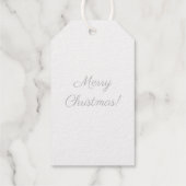 Étiquettes Cadeaux Arbre de Noël argenté (Verso)