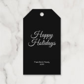 Étiquettes Cadeaux Arbre de pin de Noël à main (Verso)