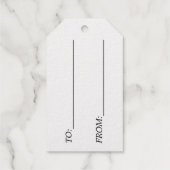 Étiquettes Cadeaux Argent du 25e anniversaire (Verso)