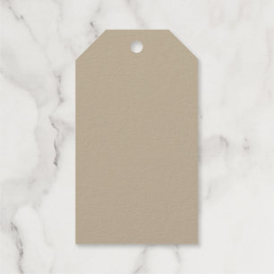 Étiquettes Cadeaux Arrière - plan beige clair doux - Design Mariage