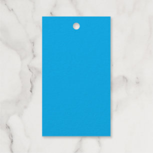 Étiquettes Cadeaux Arrière - plan bleu cyan solide   Style minimalist