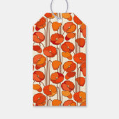 Étiquettes cadeaux Art Nouveau Poppies (Devant)