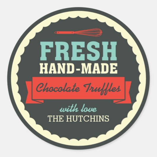 Étiquettes cadeaux artisanaux vintages (Devant)