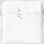 Étiquettes cadeaux avec des flocons de neige en co (Sac)