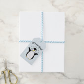 Étiquettes cadeaux avec mignon bébé pingouin (Avec de laficelle)