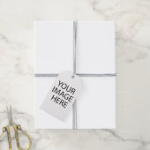 Étiquettes Cadeaux avec Votre Propre Image ou Text (Avec de la ficelle)