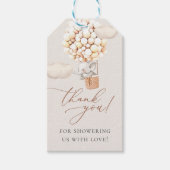 Étiquettes cadeaux Baby shower Elephant (Devant)