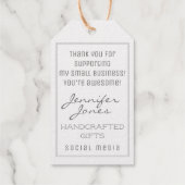 Étiquettes Cadeaux Balise cadeau Chic Luggage Foil Modèle Petite entr (Verso)