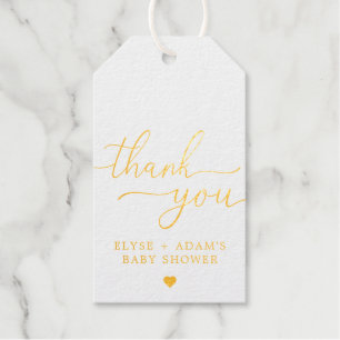 Étiquettes Cadeaux Balise cadeau de la paire de Baby showers or de Me