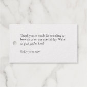 Étiquettes Cadeaux Balise cadeau de Merci de branche simple (Verso (horizontal))