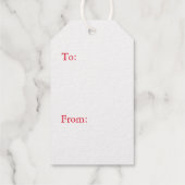 Étiquettes Cadeaux Balise cadeau VINTAGE NOËL ARBRE VÉRITABLE (Verso)