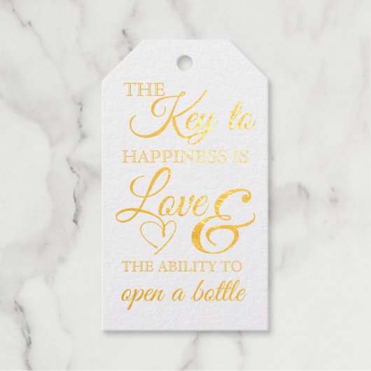 Étiquettes Cadeaux Balise pour la préférence de clé (Recto)