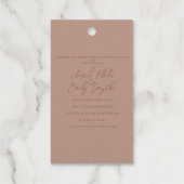 Étiquettes Cadeaux Balises faire-part de mariage (Verso)