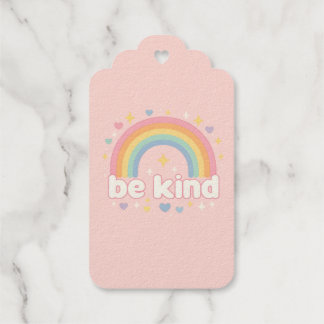 Étiquettes Cadeaux Be Kind - Rainbow Pastel Positivity