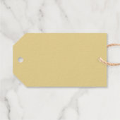 Étiquettes Cadeaux Beau Joyeux Anniversaire Script Police Gold (Verso (horizontal))