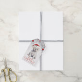 Étiquettes Cadeaux Bichon Frisé (Avec de la ficelle)