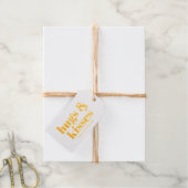 Étiquettes Cadeaux Boissons & baisers typographie moderne audacieuse  (Avec de la ficelle)