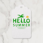 Étiquettes Cadeaux Bonjour été (Verso)