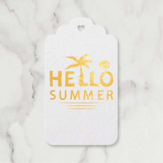 Étiquettes Cadeaux Bonjour été (Recto)