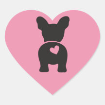 Étiquettes Cadeaux Bulldog, Feuille d'autocollants