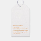 Étiquettes cadeaux Bunny Bait de Pâques (Dos)