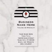 Étiquettes Cadeaux Carte de visite Fraise Chocolat Fo (Verso)