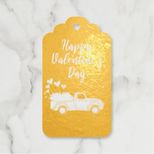 Étiquettes Cadeaux Carte Saint Valentin. Rouge rose