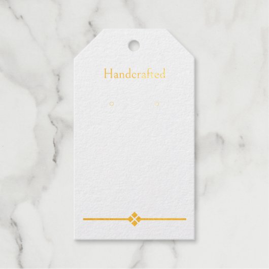 Étiquettes Cadeaux Cartes d'affichage personnalisées Gold Diamond Han (Recto)