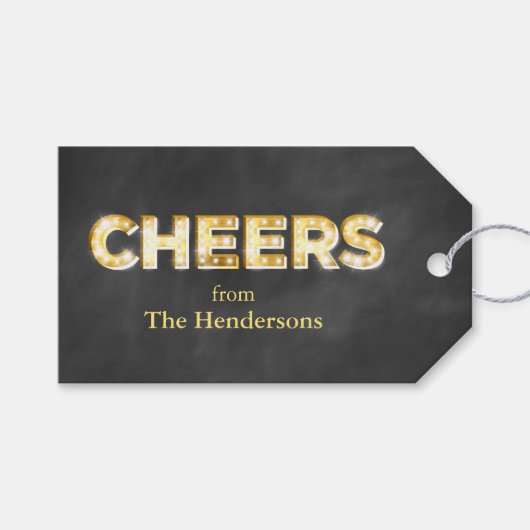 Étiquettes cadeaux Chalkboard (Devant (Horizontal))