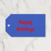 Étiquettes Cadeaux Chat de Noël sur mesure (Verso (horizontal))