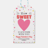 Étiquettes cadeaux Coeurs, étiquette Saint-Valenti (Devant)