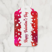 Étiquettes Cadeaux Coeurs Heureuses Saintes-Valentin (Verso)