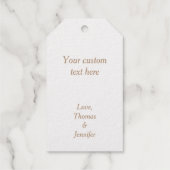 Étiquettes Cadeaux Colibri Floral Anniversaire (Verso)