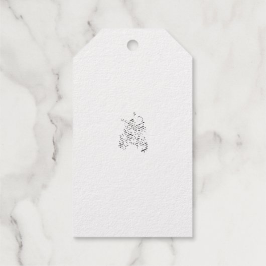 Étiquettes Cadeaux Conception décorative rouge orangé (Verso)