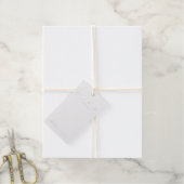 Étiquettes Cadeaux Conseil et souhaits Mariage de script moderne Silv (Avec de la ficelle)