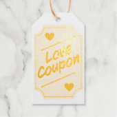 Étiquettes Cadeaux Coupon d'amour (Recto)
