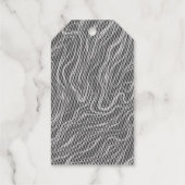 Étiquettes Cadeaux Courbes d'esquisse (Verso)