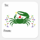 Étiquettes Cadeaux Crabe Violoniste (Devant)