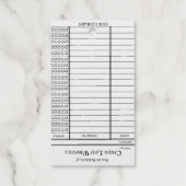 Étiquettes Cadeaux CUSTOM Library Card- Old School  (Verso)