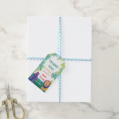 Étiquettes cadeaux d'anniversaire Animaux Safari (Avec de laficelle)