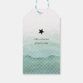 Étiquettes cadeaux d'anniversaire de fête de sirèn (Dos)