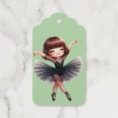 Étiquettes Cadeaux Danseuse de ballet (Verso)