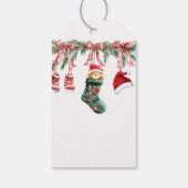 Étiquettes cadeaux de Baby shower de Noël (Dos)