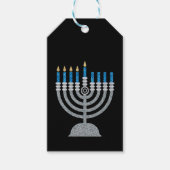 Étiquettes cadeaux de la 4e nuit d'Hanoukka Partie (Devant)
