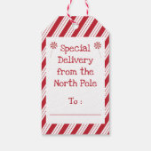 Étiquettes cadeaux de livraison spéciale Ours et r (Dos)