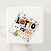 Étiquettes cadeaux de loterie Halloween (En situation)