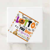 Étiquettes cadeaux de loterie Halloween (En situation)